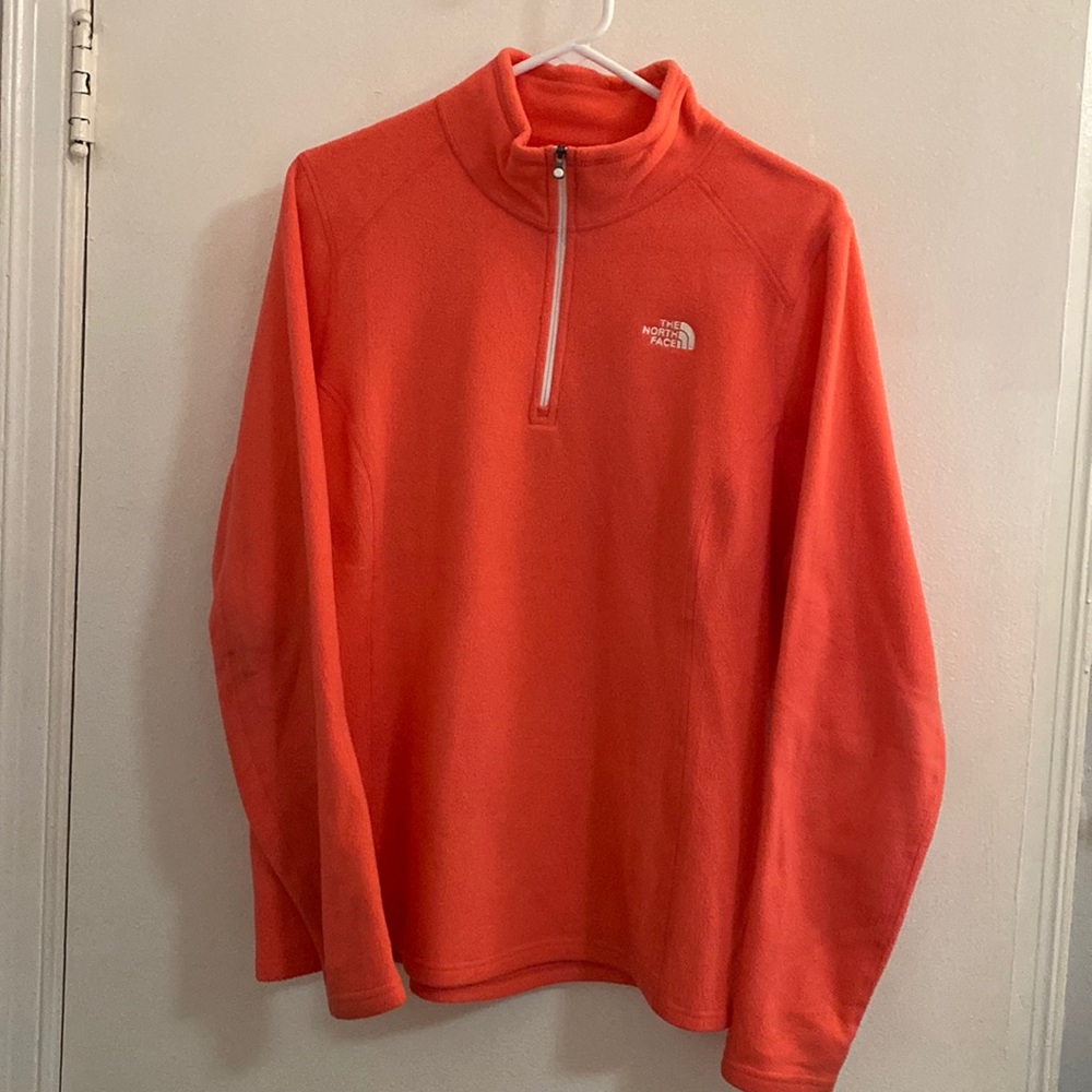 Cute Pink North Face Half Zip Pullover